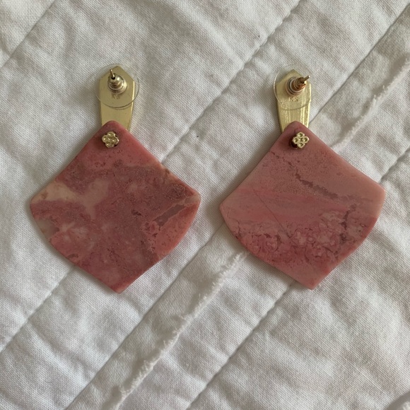 Kendra Scott Pink Rhodonite Astoria Earrings - Picture 3 of 3